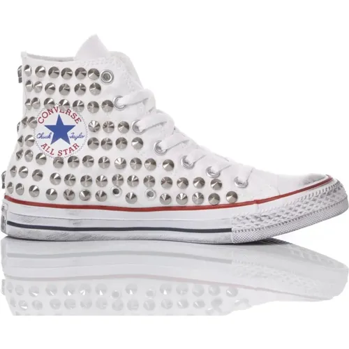 Handgefertigte Weiße Sneakers Individuelle Schuhe , Herren, Größe: 39 1/2 EU - Converse - Modalova