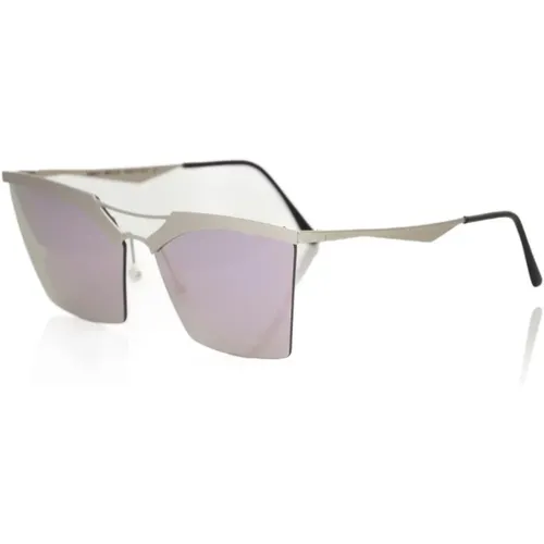 Silver Clubmaster Sunglasses with Shaded Lens , female, Sizes: ONE SIZE - Frankie Morello - Modalova