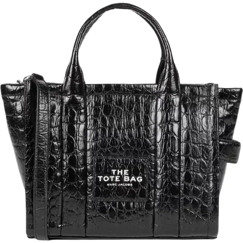 Krokodil geprägte Leder-Tote-Tasche , Damen, Größe: ONE Size - Marc Jacobs - Modalova