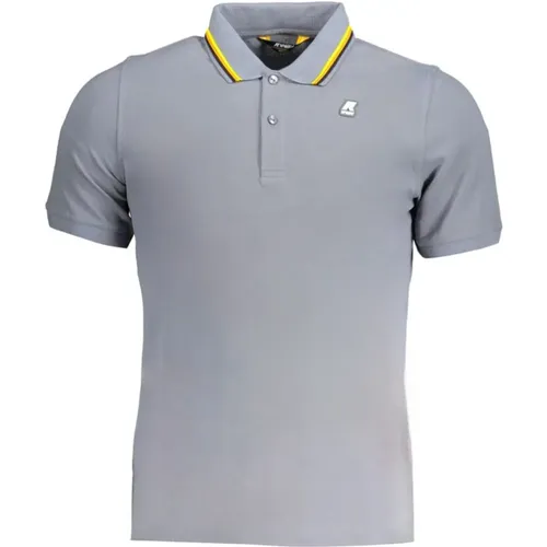 Cotton Polo Shirt with Short Sleeves , male, Sizes: M, S - K-way - Modalova