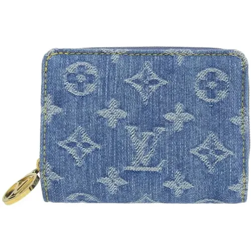 Pre-owned Denim wallets , female, Sizes: ONE SIZE - Louis Vuitton Vintage - Modalova