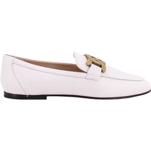 Weiße Leder Loafer Schuh Elegant - TOD'S - Modalova