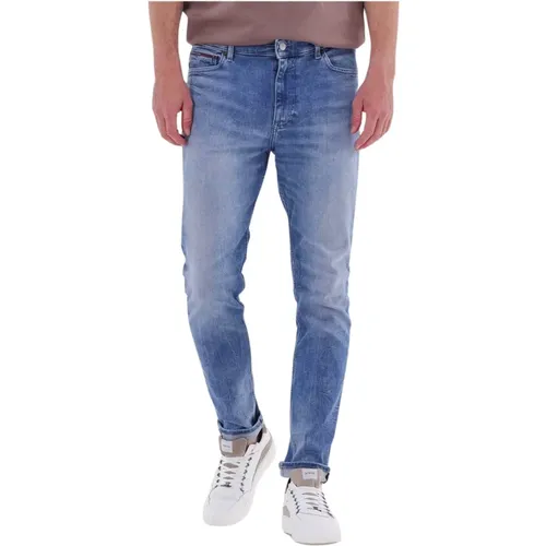 Slim Fit Blaue Jeans Simon , Herren, Größe: W34 L32 - Tommy Jeans - Modalova