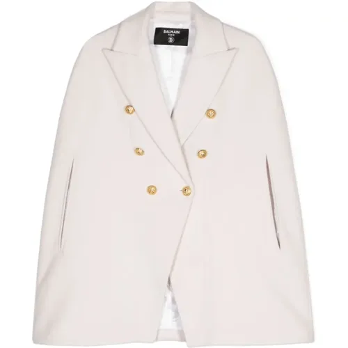 Ivory Jacke für Mädchen Aw24 - Balmain - Modalova