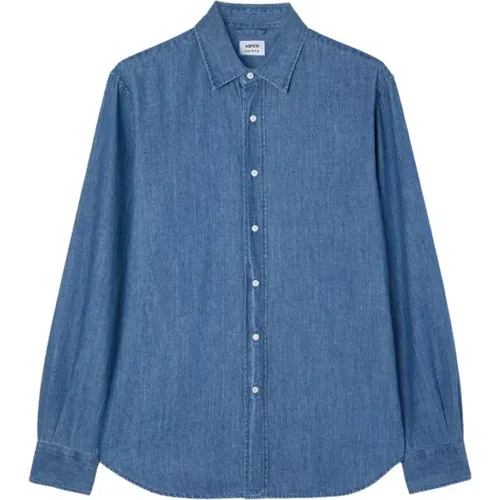 Washed Denim Shirt - Sterling II , male, Sizes: S, 4XL, 2XL, L - Aspesi - Modalova