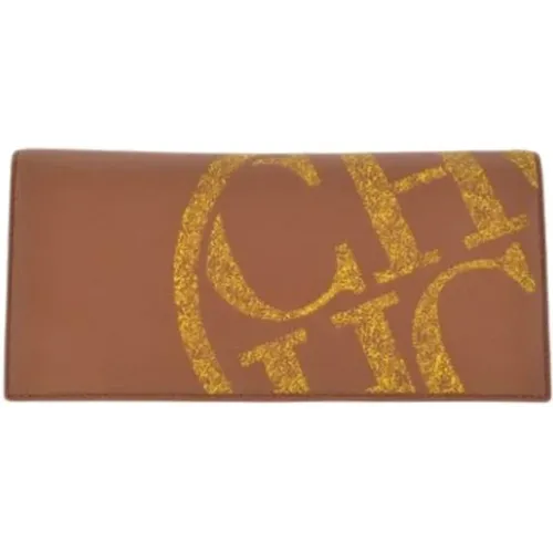 Braune CH Logo Amerikanische Brieftasche - Carolina Herrera - Modalova