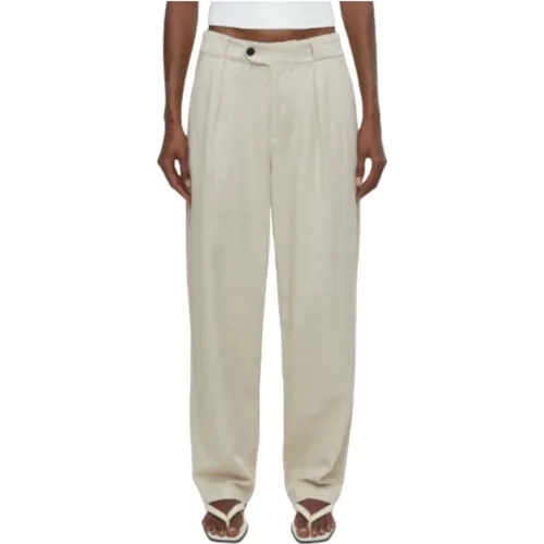 Relaxed Fit Pants Straight Leg , female, Sizes: W28, W27, W26, W24, W25, W30 - closed - Modalova