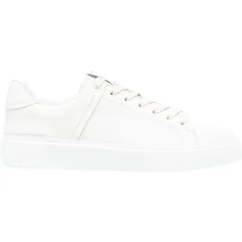 Leather Sneakers Minimalist Style , male, Sizes: 7 UK, 9 UK - Balmain - Modalova