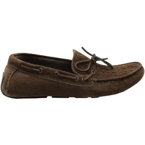 Pre-owned Suede flats , male, Sizes: 8 UK - Bottega Veneta Vintage - Modalova