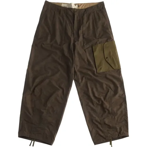 Cargo Trousers with Drawstring , male, Sizes: L, M - Ten C - Modalova