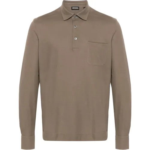 Classic Cotton Polo Shirt , male, Sizes: 3XL, 2XL, 4XL - Ermenegildo Zegna - Modalova