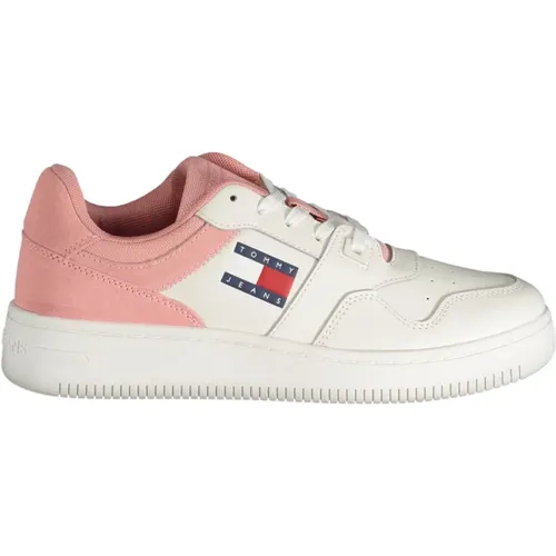 Sportliche Rosa Schnürschuhe mit Kontrastdetails - Tommy Hilfiger - Modalova