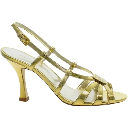 Goldenes Blatt Strappy Sandale , Damen, Größe: 36 EU - Ines De La Fressange Paris - Modalova