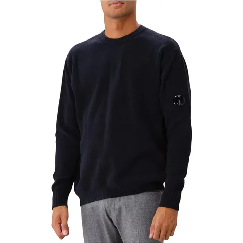 Chenille-Baumwoll-Total Eclipse Pullover , Herren, Größe: 2XL - C.P. Company - Modalova