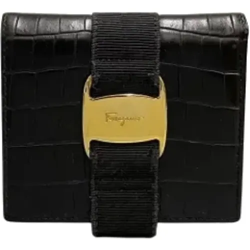 Pre-owned Leather wallets , female, Sizes: ONE SIZE - Salvatore Ferragamo Pre-owned - Modalova