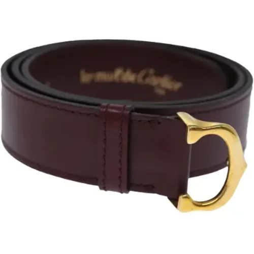 Pre-owned Leather belts , female, Sizes: ONE SIZE - Cartier Vintage - Modalova