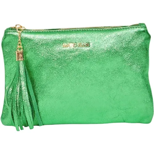 Grüne Charlotte Party Leder Tasche , Damen, Größe: ONE Size - Marc Ellis - Modalova