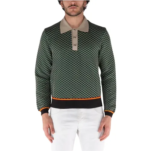 Knit Polo Shirt Valley Model , male, Sizes: L, M, XL - Wales Bonner - Modalova
