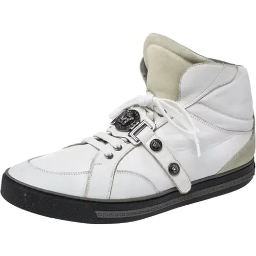 Pre-owned Leder sneakers , Damen, Größe: 45 EU - Versace Pre-owned - Modalova