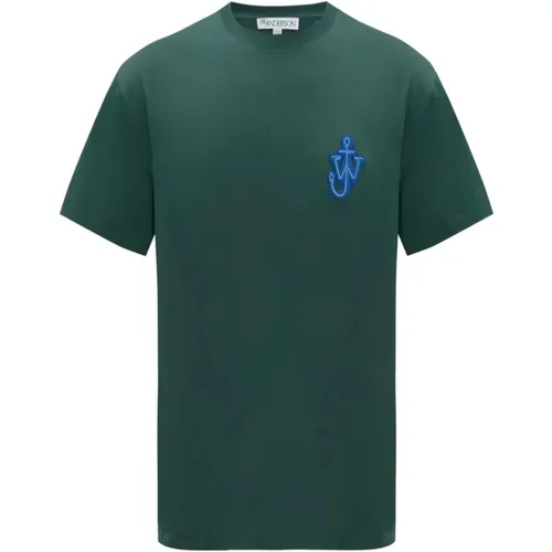 Cotton T-shirt with JWA Logo , male, Sizes: M, L - JW Anderson - Modalova