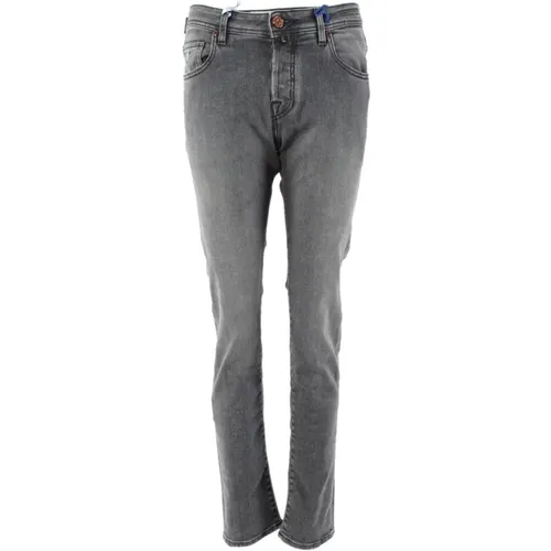 Men`s Slim-fit Jeans Upgrade - Grey , male, Sizes: W30, W32, W38, W35, W36, W33, W42, W31, W34, W40 - Jacob Cohën - Modalova