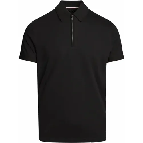 Slim Zip Polo Interlock Style , Herren, Größe: 3XL - Tommy Hilfiger - Modalova