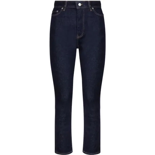 Indigo Blue Slim Leg Jeans Ganni - Ganni - Modalova