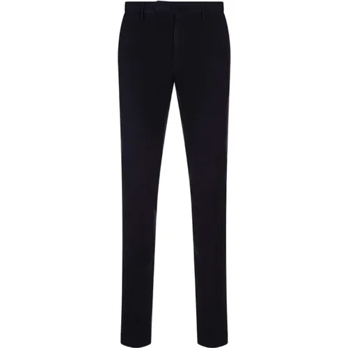 Slim Fit Navy Doeskin Trousers , male, Sizes: XL, 2XL, 3XL - Incotex - Modalova