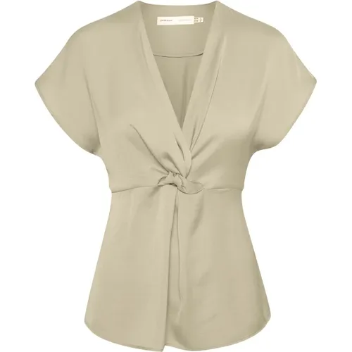 Feminine Top Blouse with Knot Detail , female, Sizes: M, XS - InWear - Modalova