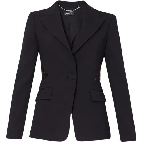 Lace Blazer Jacket , female, Sizes: XS, L, M, S - Liu Jo - Modalova