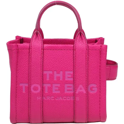 Lederhandtasche in Lippenstiftfarbe , Damen, Größe: ONE Size - Marc Jacobs - Modalova