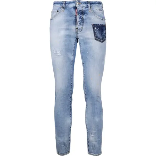 Denim Hose , Herren, Größe: 2XS - Dsquared2 - Modalova