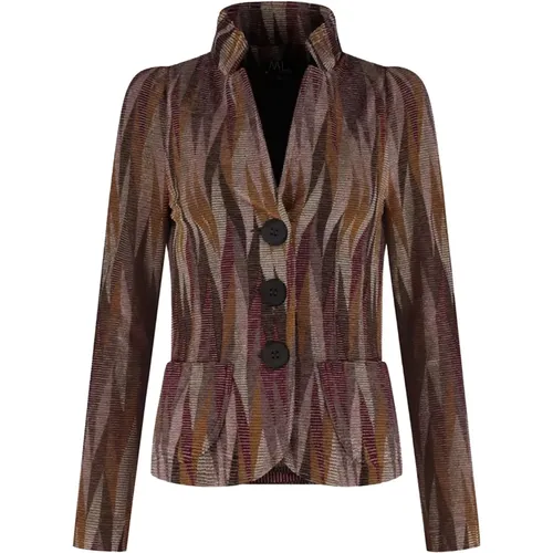 Kurzer Blazer mit Grafischem Muster - ML Collections - Modalova