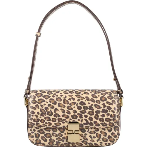 Leopard Grace Baguette Handtasche , Damen, Größe: ONE Size - A.p.c. - Modalova