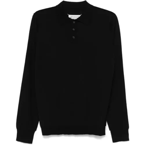 Schwarzes Poloshirt Klassischer Stil - Maison Margiela - Modalova