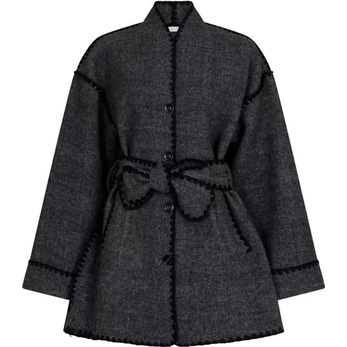 Frenchie Wool Jacket - , female, Sizes: S, L, M, XS - NEO NOIR - Modalova
