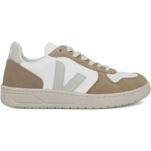 Natural Sahara V-10 Sneakers , male, Sizes: 11 UK - Veja - Modalova