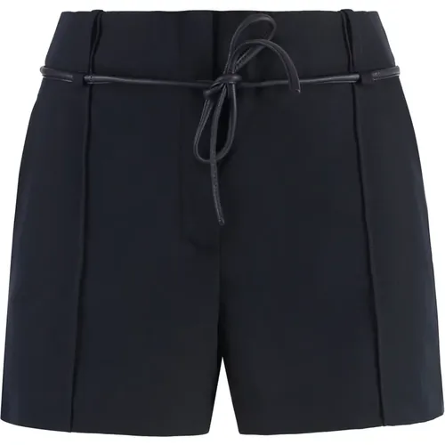 Gürtel High-rise Polyester Shorts , Damen, Größe: 3XS - Yves Salomon - Modalova