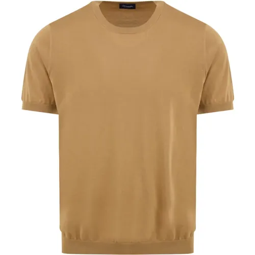 Braune T-Shirt und Polo Kollektion , Herren, Größe: L - Drumohr - Modalova