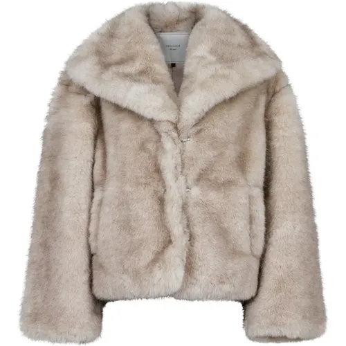 Faux Fur Stephanie Jacket , female, Sizes: M, L, S - NEO NOIR - Modalova