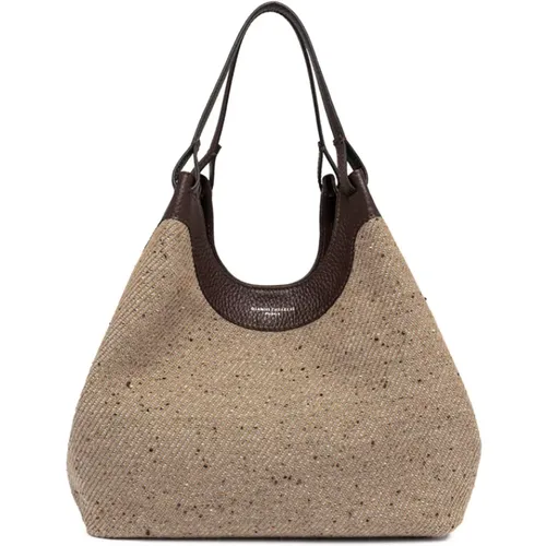 Elegante O Stil Leder Tasche , Damen, Größe: ONE Size - Gianni Chiarini - Modalova