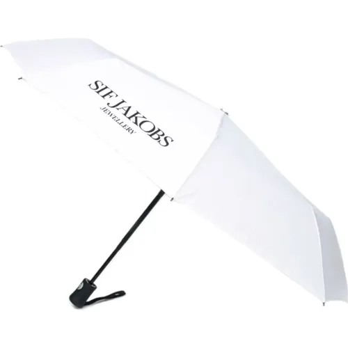 Stilvoller Schwarzer und Weißer Regenschirm , Damen, Größe: ONE Size - Sif Jakobs Jewellery - Modalova