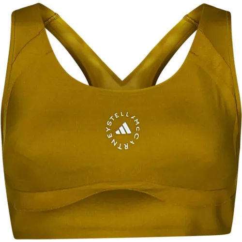 Top with Laser-Cut Holes and Removable Pads , female, Sizes: XS - adidas by stella mccartney - Modalova