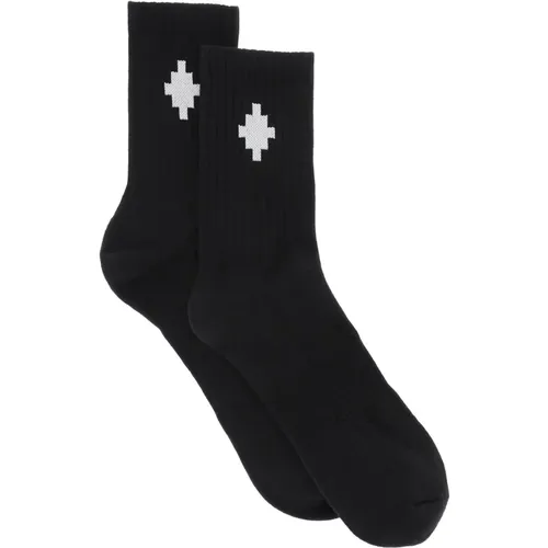 Cross Logo Sport Socks , male, Sizes: ONE SIZE - Marcelo Burlon - Modalova