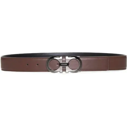 Double Adjustable Belts , male, Sizes: 110 CM, 105 CM - Salvatore Ferragamo - Modalova