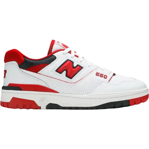 Limitierte Auflage Weiß Rot 550 Retro , Herren, Größe: 36 EU - New Balance - Modalova