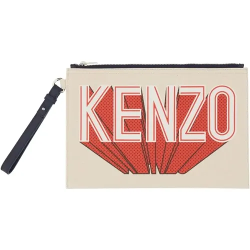 Moderne Baumwoll Pochette Tasche - Kenzo - Modalova