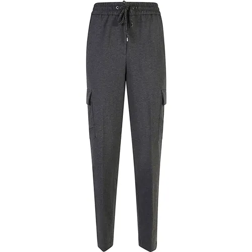 Grey Trousers Aw24 Womens Clothing , female, Sizes: 2XS, M - PESERICO - Modalova