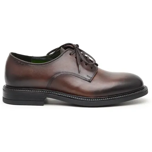 Classic Leather Shoe Memory Foam , male, Sizes: 7 UK - Alexander Hotto - Modalova