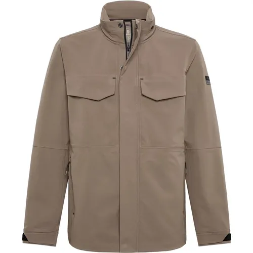 B Tech Technische Stoff Field Jacket , Herren, Größe: S - Boggi Milano - Modalova